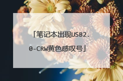 笔记本出现USB2.0-CRW黄色感叹号