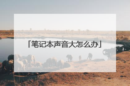 笔记本声音大怎么办