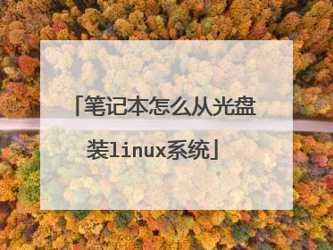 笔记本怎么从光盘装linux系统