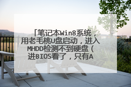 笔记本Win8系统,用老毛桃U盘启动,进入MHDD检测不到硬盘(进BIOS看了,只有AHCI,没有