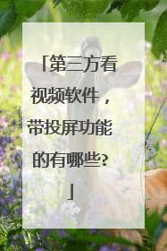 第三方看视频软件,带投屏功能的有哪些?