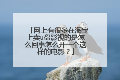 网上有很多在淘宝上卖u盘影视的是怎么回事怎么开一个这样的电影?