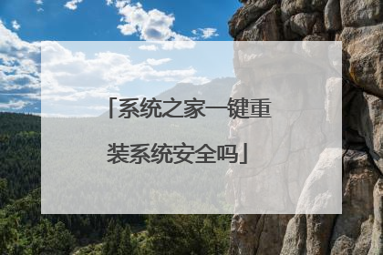 系统之家一键重装系统安全吗