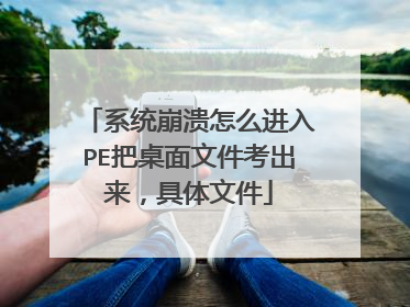 系统崩溃怎么进入PE把桌面文件考出来,具体文件