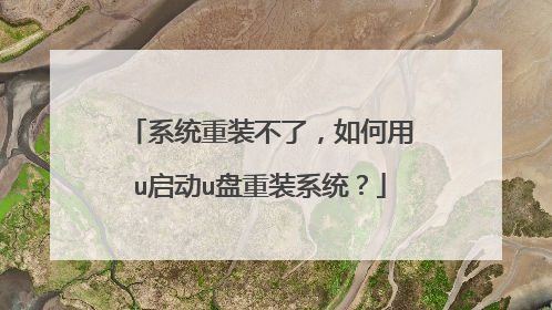 系统重装不了,如何用u启动u盘重装系统?