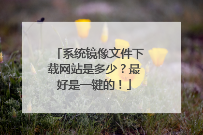 系统镜像文件下载网站是多少？最好是一键的！