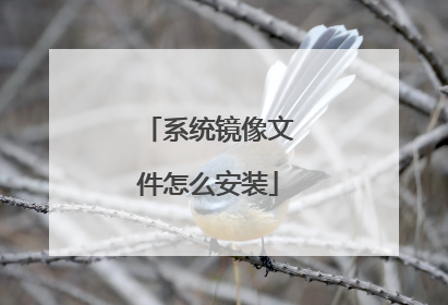 系统镜像文件怎么安装