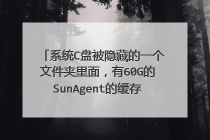 系统C盘被隐藏的一个文件夹里面,有60G的SunAgent的缓存图像,回收站才8G怎么才能一次删除呢