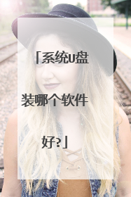 系统U盘装哪个软件好?