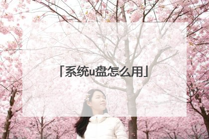 系统u盘怎么用