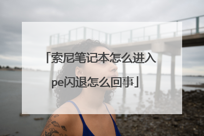 索尼笔记本怎么进入pe闪退怎么回事