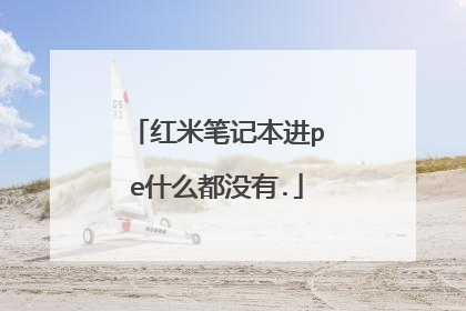 红米笔记本进pe什么都没有.