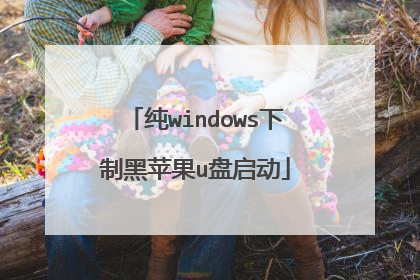纯windows下制黑苹果u盘启动