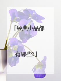 经典小品都有哪些?