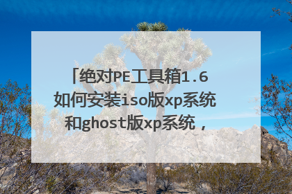 绝对PE工具箱1.6 如何安装iso版xp系统和ghost版xp系统,请详细说明,谢谢。