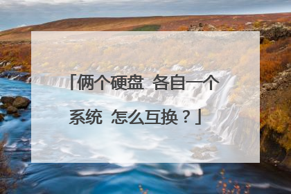 俩个硬盘 各自一个系统 怎么互换？