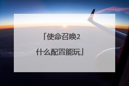 使命召唤2 什么配置能玩
