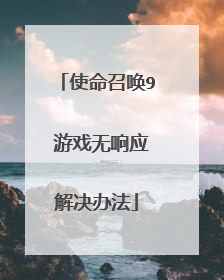 使命召唤9 游戏无响应解决办法