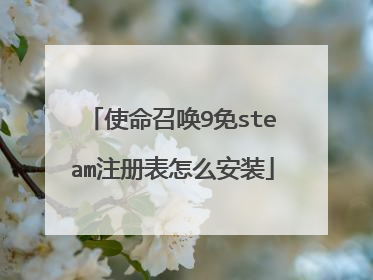 使命召唤9免steam注册表怎么安装