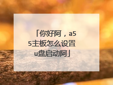 你好阿,a55主板怎么设置u盘启动阿