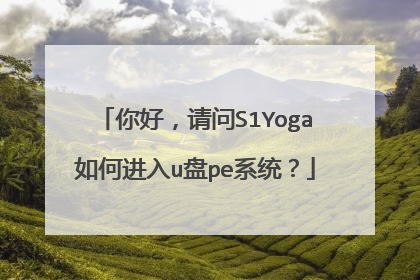 你好，请问S1Yoga如何进入u盘pe系统？