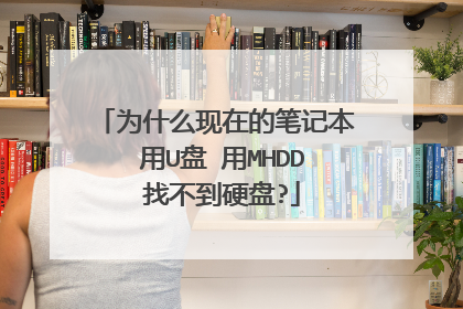 为什么现在的笔记本 用U盘 用MHDD 找不到硬盘?