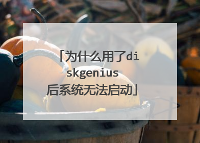 为什么用了diskgenius后系统无法启动