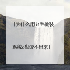 为什么用老毛桃装系统c盘读不出来