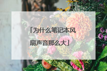 为什么笔记本风扇声音那么大