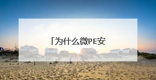 为什么微PE安装时认不到U盘