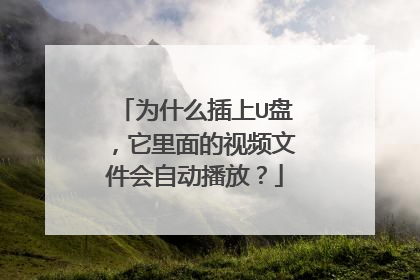 为什么插上U盘,它里面的视频文件会自动播放?