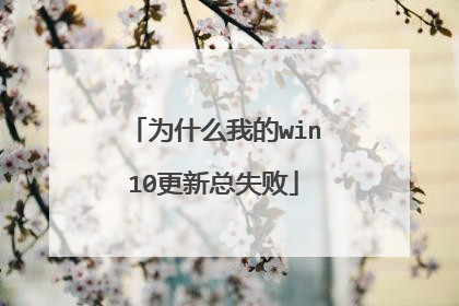 为什么我的win10更新总失败