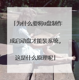 为什么要将U盘制作成启动盘才能装系统,这是什么原理呢