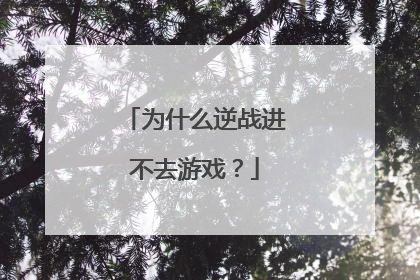为什么逆战进不去游戏?