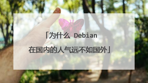 为什么 Debian 在国内的人气远不如国外