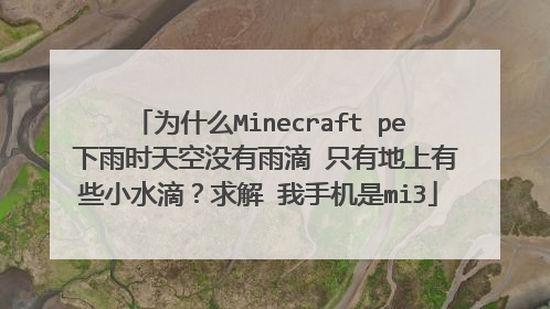 为什么Minecraft pe 下雨时天空没有雨滴 只有地上有些小水滴?求解 我手机是mi3