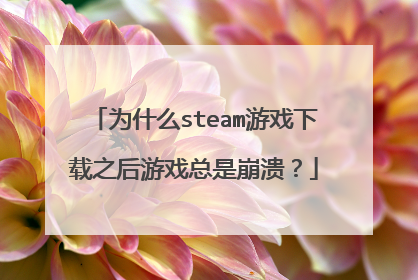 为什么steam游戏下载之后游戏总是崩溃?