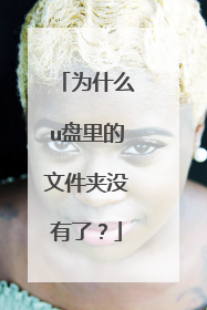 为什么u盘里的文件夹没有了?