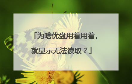 为啥优盘用着用着,就显示无法读取?