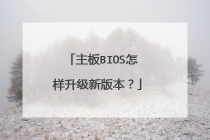 主板BIOS怎样升级新版本？