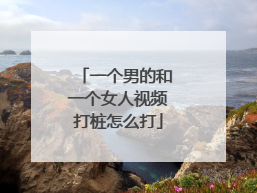 一个男的和一个女人视频打桩怎么打
