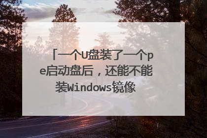 一个U盘装了一个pe启动盘后,还能不能装Windows镜像或者其它文件?