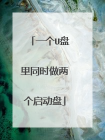 一个U盘里同时做两个启动盘