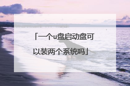 一个u盘启动盘可以装两个系统吗