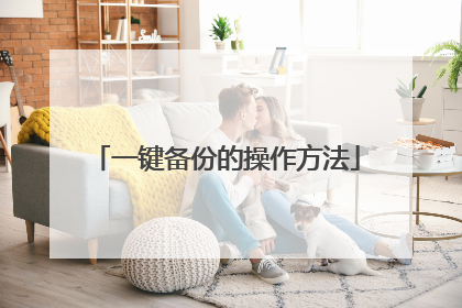 一键备份的操作方法