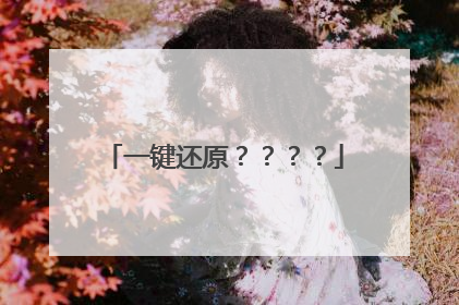 一键还原????