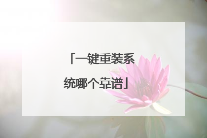 一键重装系统哪个靠谱