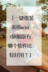一键重装系统win7旗舰版有哪个软件比较好用?