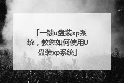 一键u盘装xp系统,教您如何使用U盘装xp系统