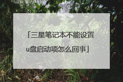 三星笔记本不能设置u盘启动项怎么回事